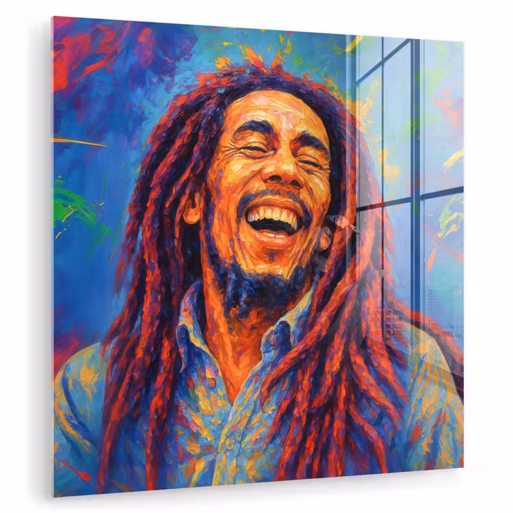 Regenboogkleuren - Man - schilderij plexiglas 5mm klein -zzzproduct_nieuw