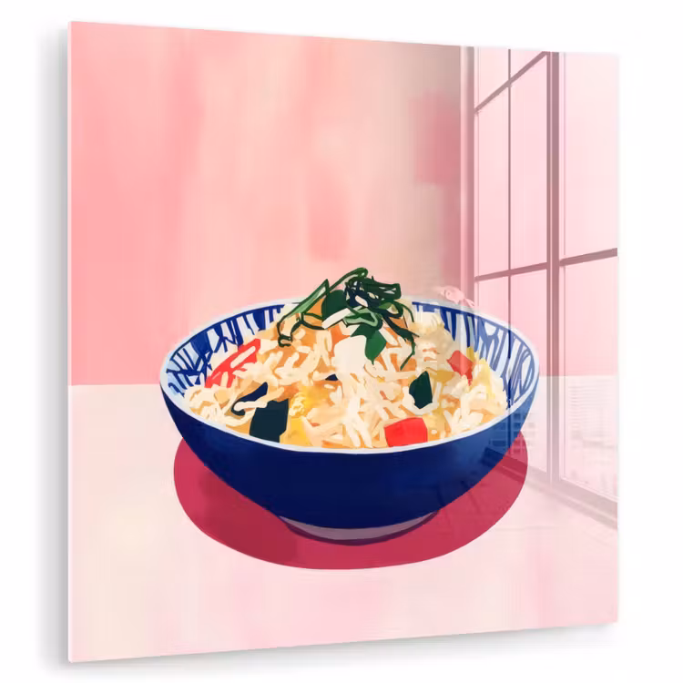 Rijst - Illustratie - Kom - Groente plexiglas 5mm klein -zzzproduct_nieuw