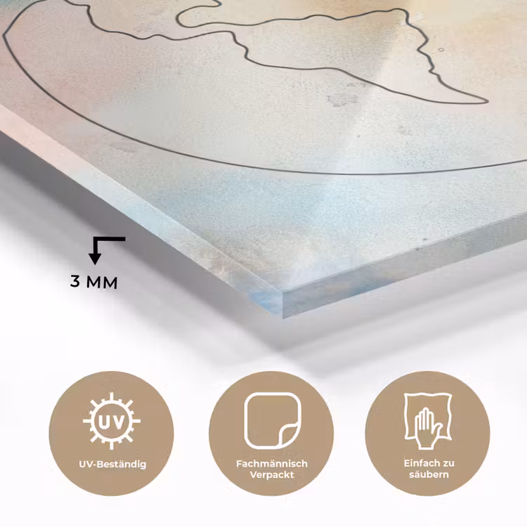 Voyage - Wereldbol - Pastel - Quote plexiglas 5mm klein -wsfeer2_DE