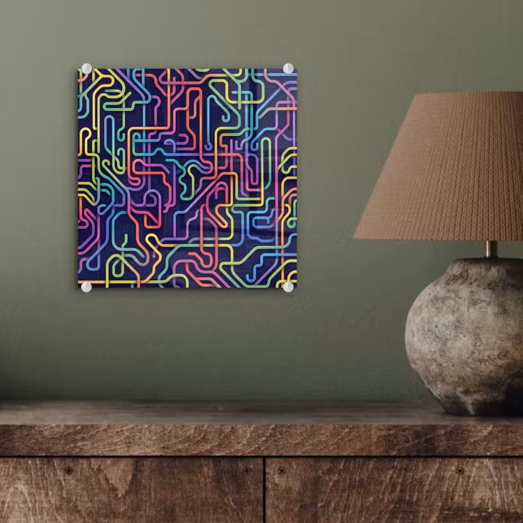Retro - Abstract - Neon plexiglas 5mm klein -sfeer3