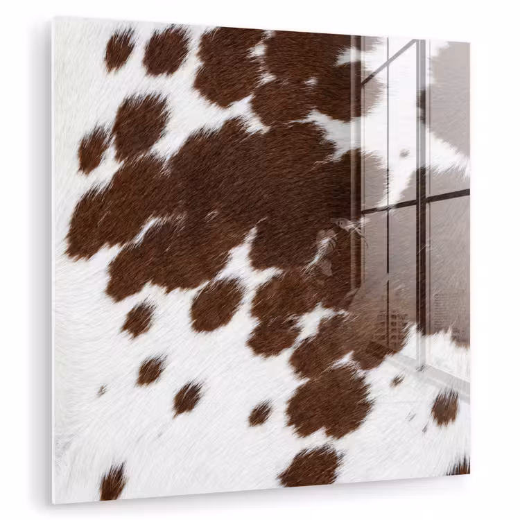 Koeienhuid - Klassiek - Bruin plexiglas 5mm klein -zzzproduct_nieuw