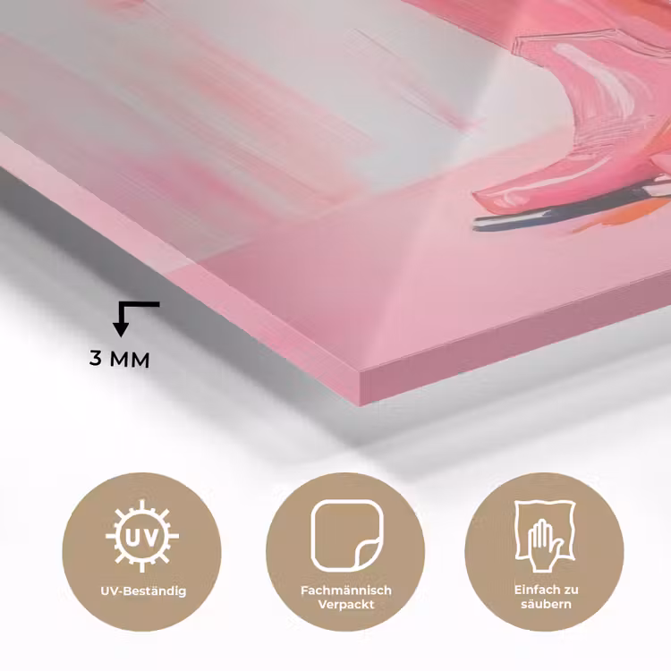 Roze - Bloemen - Cowboy plexiglas 5mm klein -wsfeer2_DE
