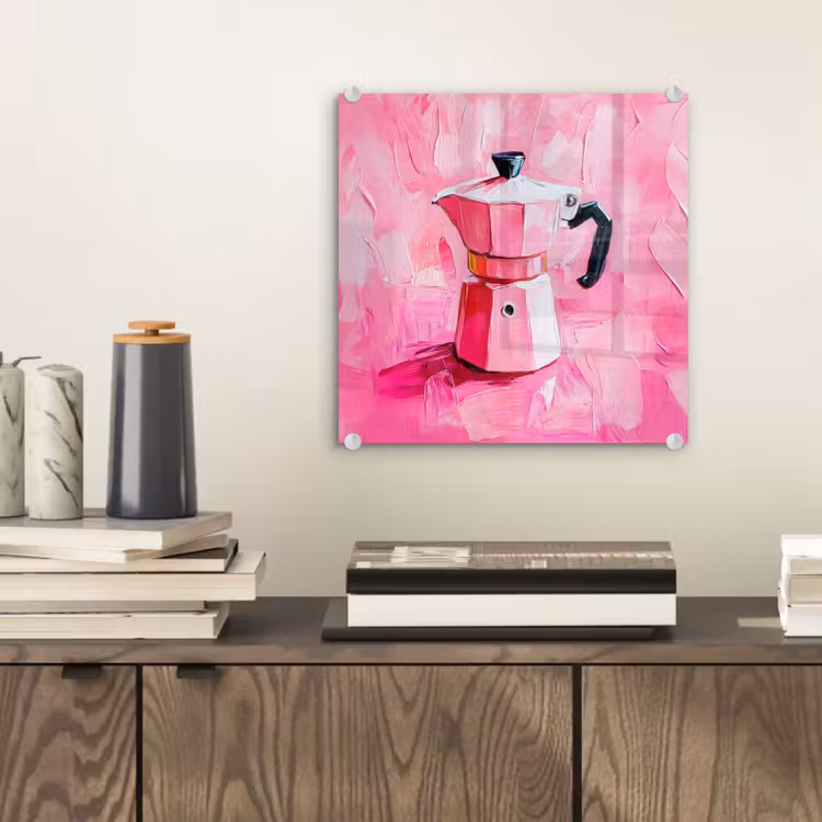 Roze - Verf - Coffee plexiglas 5mm klein -sfeer1