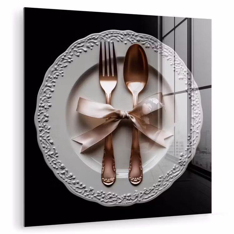 Rose - Strik - Bestek plexiglas 5mm klein -zzzproduct_nieuw