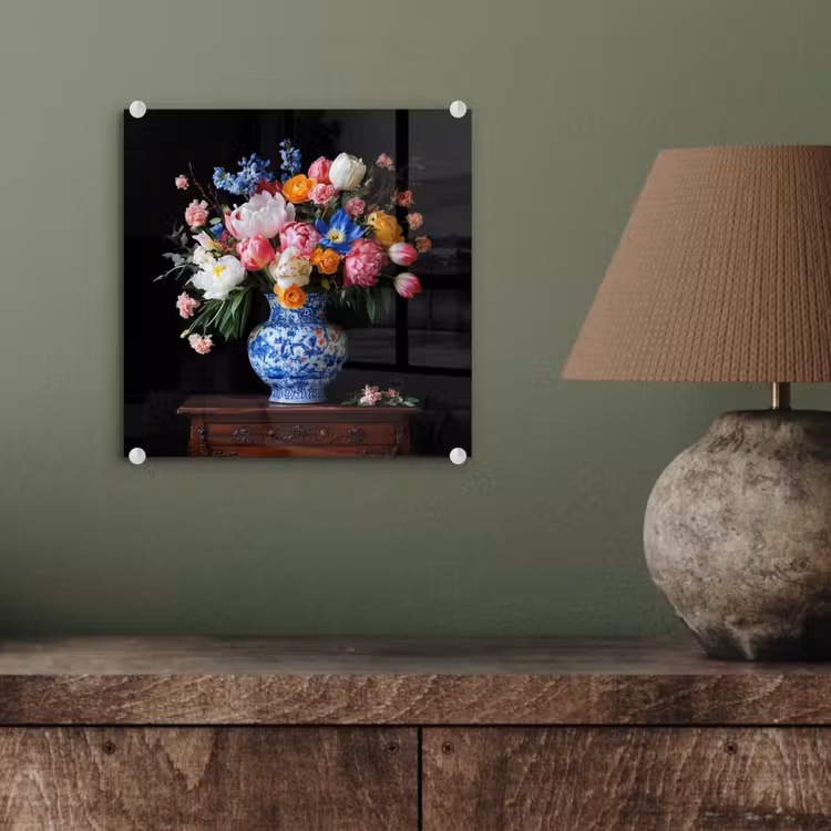 Rozen - Bloemen - Vaas - Boeket plexiglas 5mm klein -sfeer3