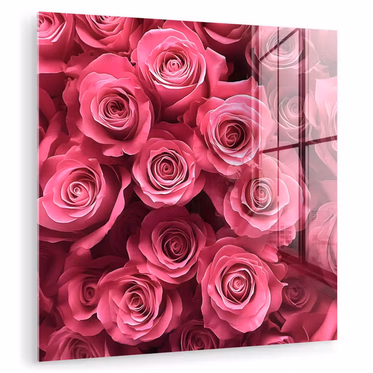 Rozen - Pink - Bloem plexiglas 5mm klein -zzzproduct_nieuw