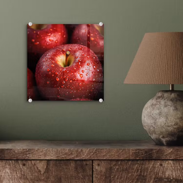 Rood - Appels - Fruit plexiglas 5mm klein -sfeer3