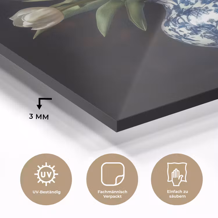 Rode - Bloemen - Tulpen - Vaas plexiglas 5mm klein -wsfeer2_DE