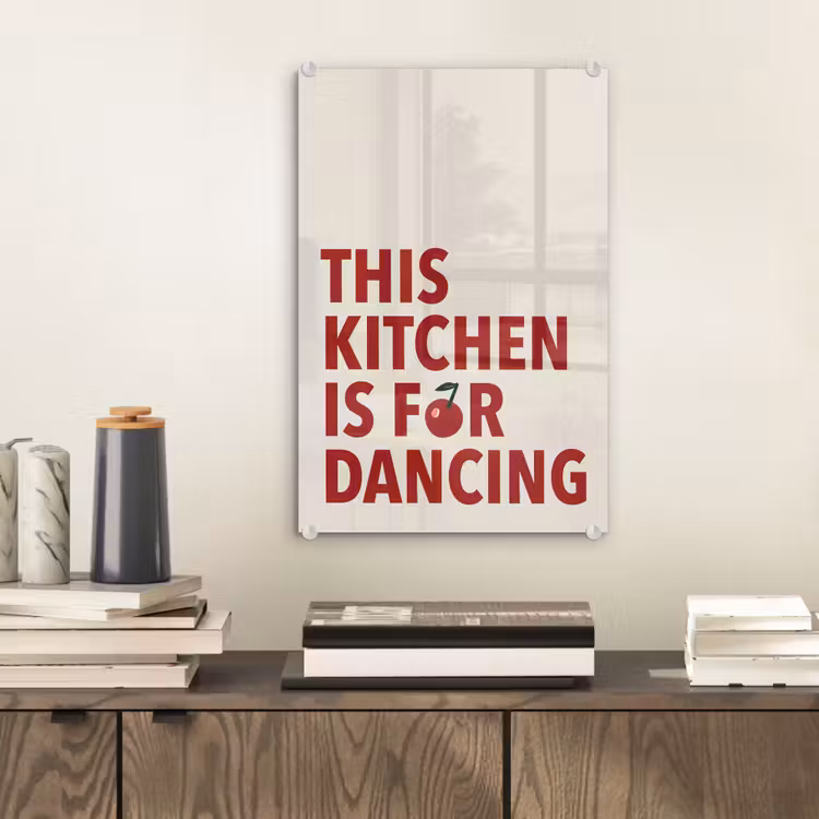 Rood - Quote - Kersen plexiglas 5mm klein -sfeer1