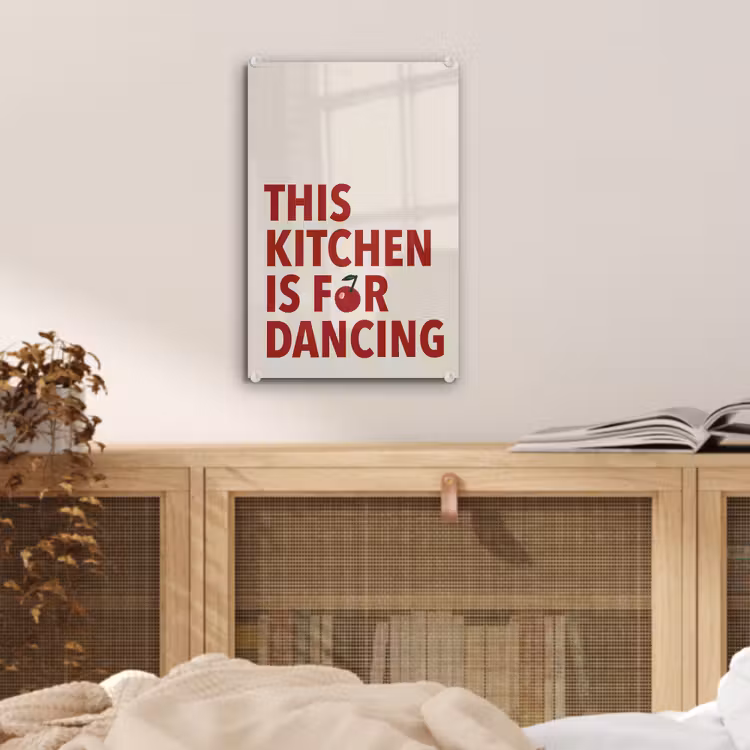 Rood - Quote - Kersen plexiglas 5mm klein -sfeer4