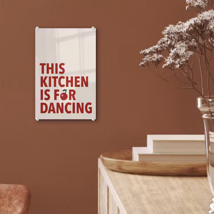 Rood - Quote - Kersen plexiglas 5mm klein -sfeer5