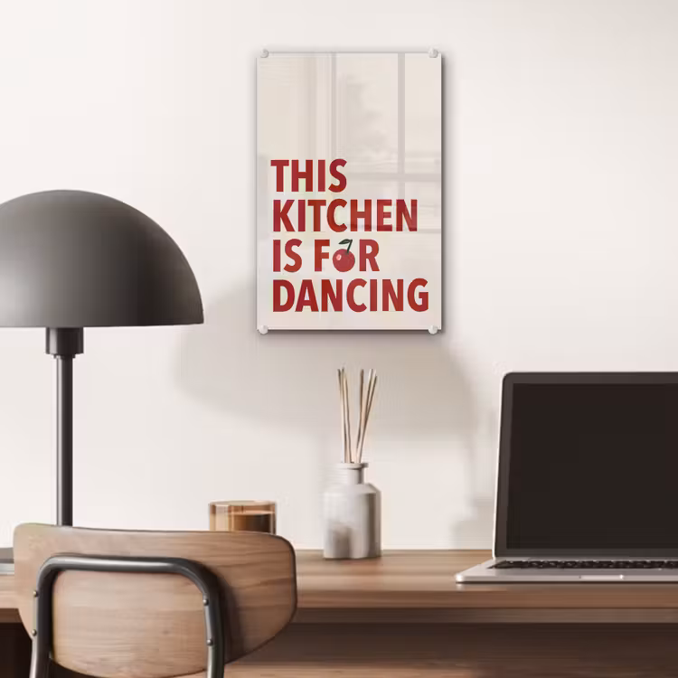 Rood - Quote - Kersen plexiglas 5mm klein -sfeer6