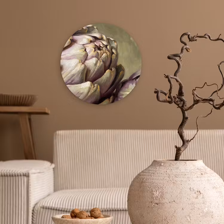 Glasbild Rund - Gemüse – Stillleben – Gemälde - Groente - Stilleven - Schilderij Wandcirkel plexiglas klein