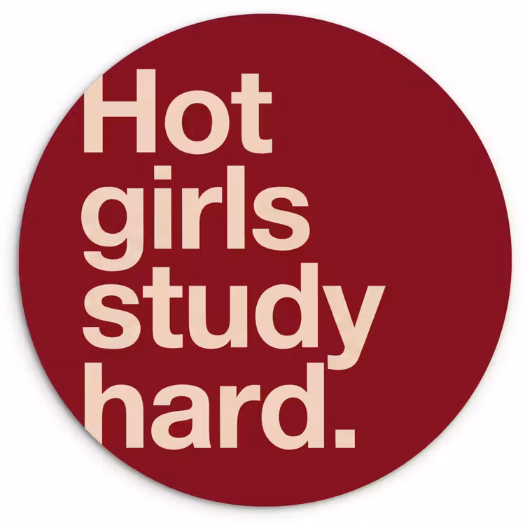 Glasbild Rund - Text – Studium – Motivation – Modern – Rot - Tekst - Studie - Motivatie - Modern - Rood Wandcirkel plexiglas klein