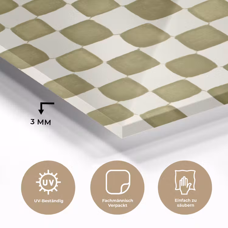 Schaak - Patroon - Groen plexiglas 5mm klein 11 -wsfeer2_DE