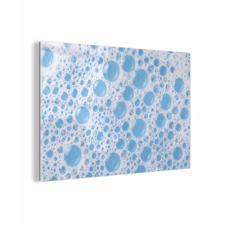 Schuim - Bubbels - Blauw plexiglas 5mm klein -z3d