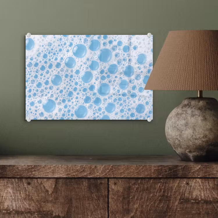 Schuim - Bubbels - Blauw plexiglas 5mm klein -sfeer3