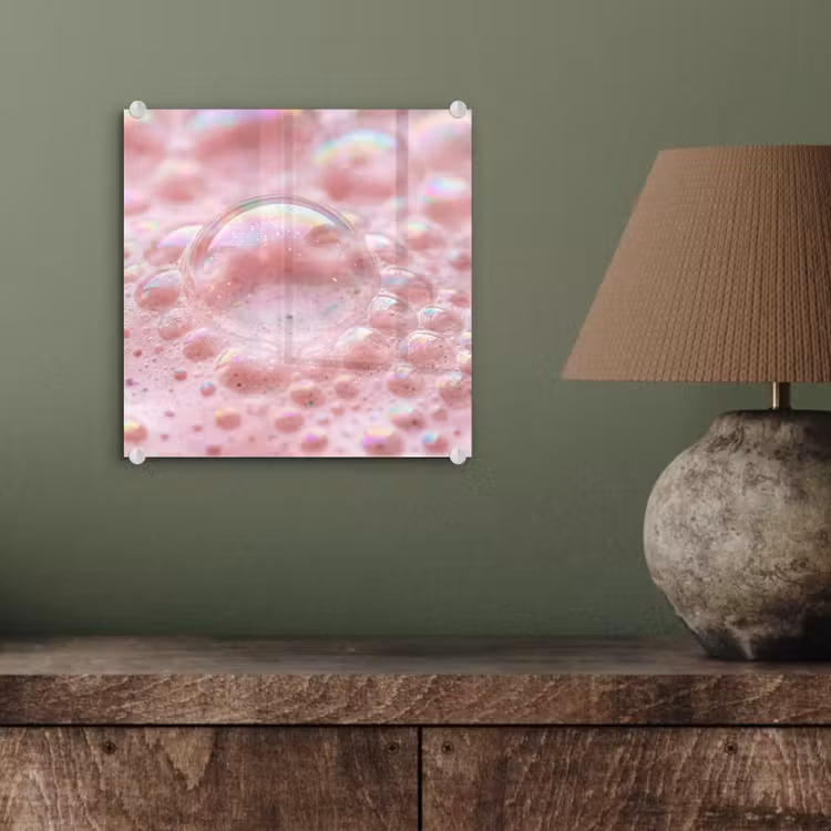 Schuim - Structuur - Roze plexiglas 5mm klein -sfeer3