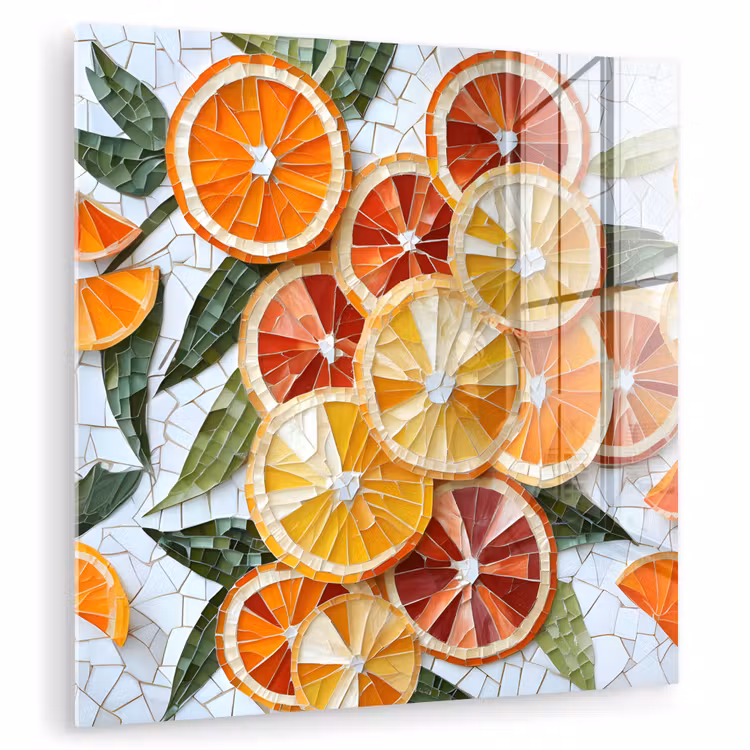 Schijfjes - Fruit - Oranje - Mozaïek plexiglas 5mm klein -zzzproduct_nieuw