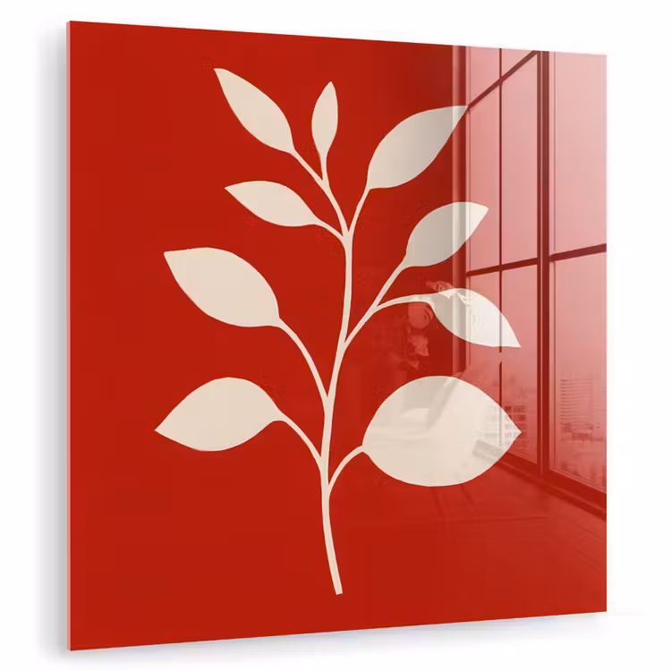 Silhouet - Bladeren - Tak plexiglas 5mm klein -zzzproduct_nieuw