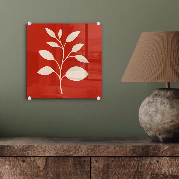 Silhouet - Bladeren - Tak plexiglas 5mm klein -sfeer3