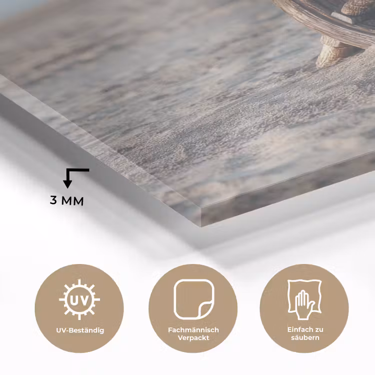 Scheepsstuur - Hout - Bruin - Zand plexiglas 5mm klein -wsfeer2_DE