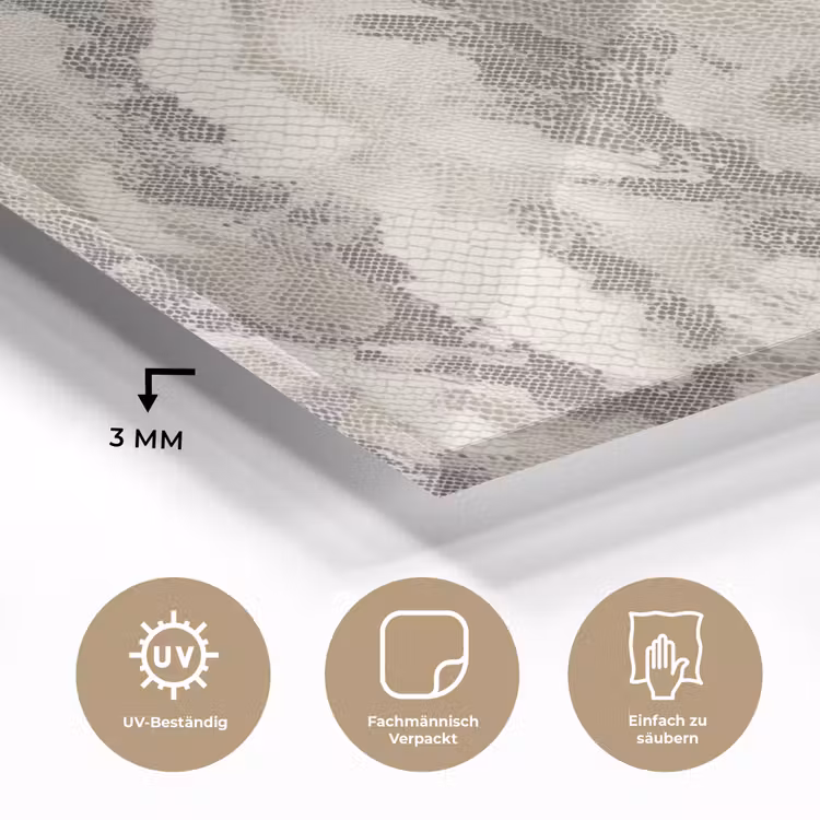 Slang - Patroon - Taupe plexiglas 5mm klein 11 -wsfeer2_DE