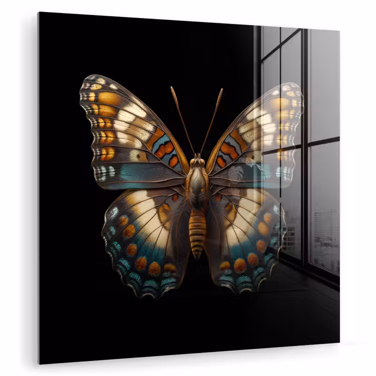 Vlinder - Kleurrijk - mozaïekachtig plexiglas 5mm klein -zzzproduct_nieuw