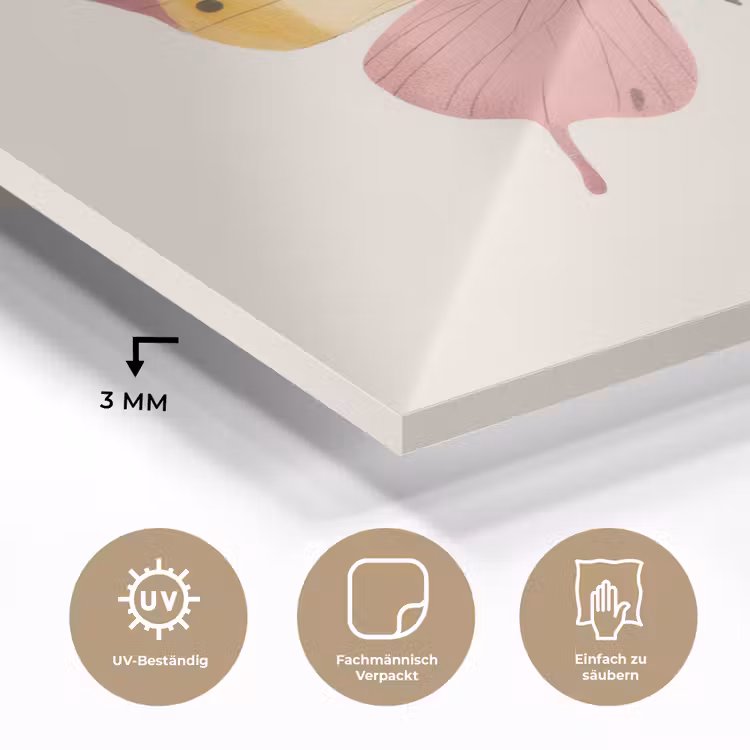 Vlinder - Illustratie - Roze plexiglas 5mm klein -wsfeer2_DE