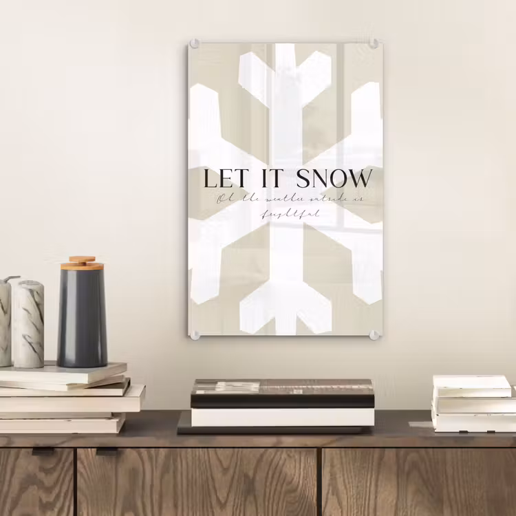Sneeuw - Japandi - Winter - Decoratie plexiglas 5mm klein -sfeer1