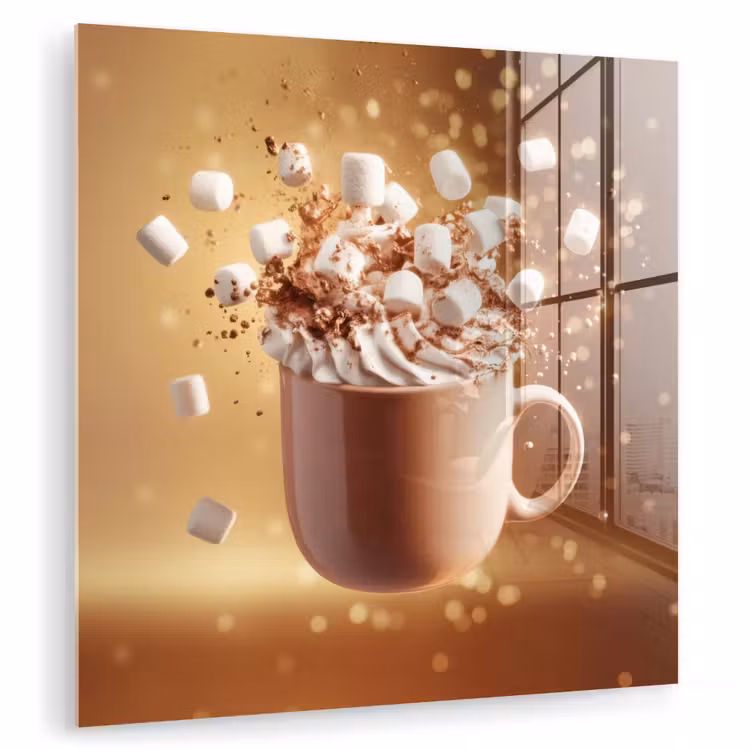 Chocomelk - Drinken - Warm - Bruin plexiglas 5mm klein -zzzproduct_nieuw