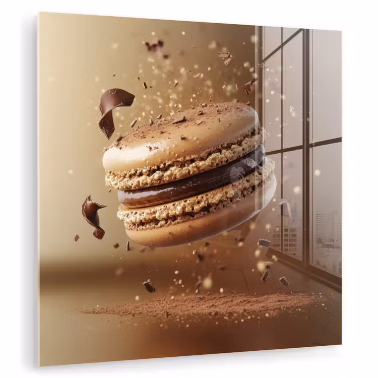 Chocolade - Macarons - Eten - Snoep plexiglas 5mm klein -zzzproduct_nieuw