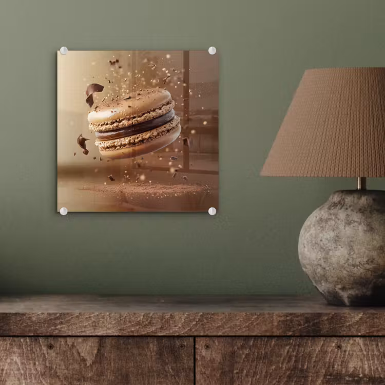 Chocolade - Macarons - Eten - Snoep plexiglas 5mm klein -sfeer3