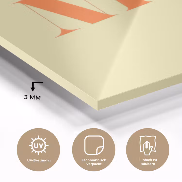Nice - Oranje - Geel - Minimalistisch plexiglas 5mm klein -wsfeer2_DE