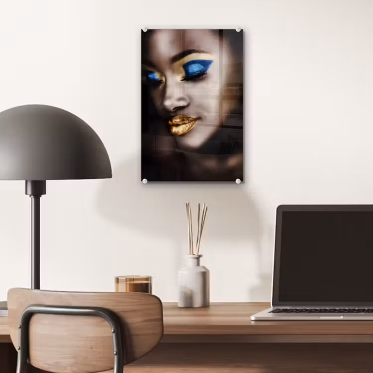 Black and Gold - Vrouw - Make up plexiglas 5mm klein -sfeer6