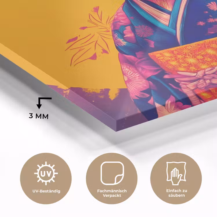 Varken - Bloemkroon - Kimono - Abstract plexiglas 5mm klein -wsfeer2_DE