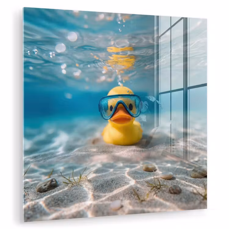 Duikbril - Eend - Water plexiglas 5mm klein -zzzproduct_nieuw