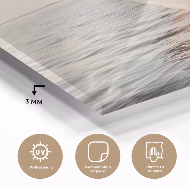 Zeilboot - Zee - Beige - Zon plexiglas 5mm klein -wsfeer2_DE