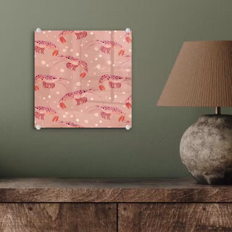 Garnalen - Stippen - Roze plexiglas 5mm klein 11 -sfeer3