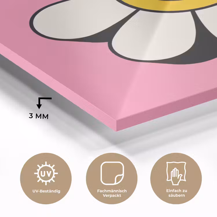 Smiley - Bloem - Roze plexiglas 5mm klein -wsfeer2_DE