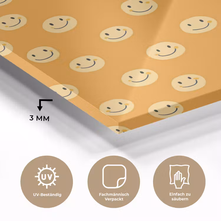 Smileys - Retro - Heel plexiglas 5mm klein 11 -wsfeer2_DE