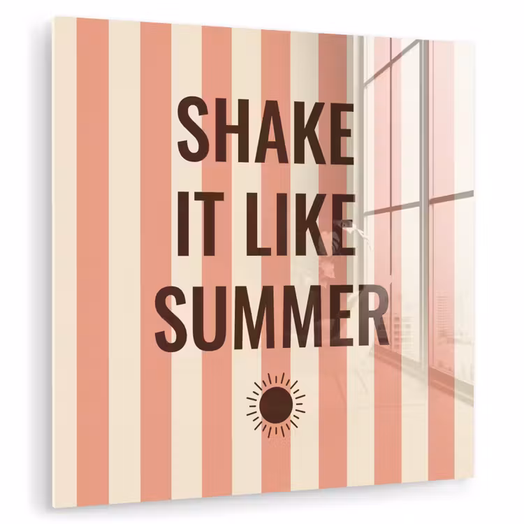 Zomer - Quote - Strepen plexiglas 5mm klein -zzzproduct_nieuw