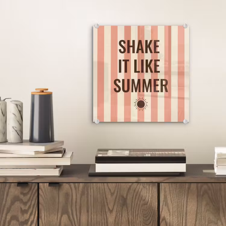 Zomer - Quote - Strepen plexiglas 5mm klein -sfeer1