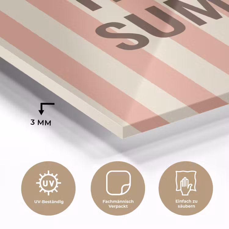 Zomer - Quote - Strepen plexiglas 5mm klein -wsfeer2_DE