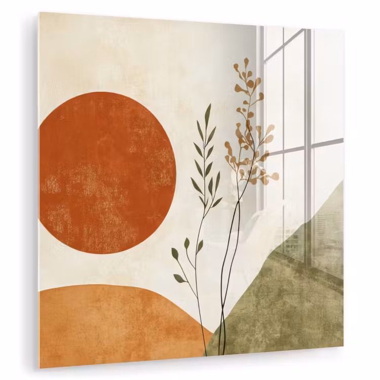 Zon - Abstract - Takken - Oranje plexiglas 5mm klein -zzzproduct_nieuw
