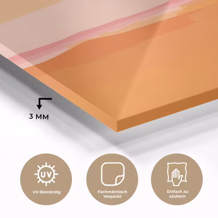 Zon - Abstract - Landschap - Oranje plexiglas 5mm klein -wsfeer2_DE