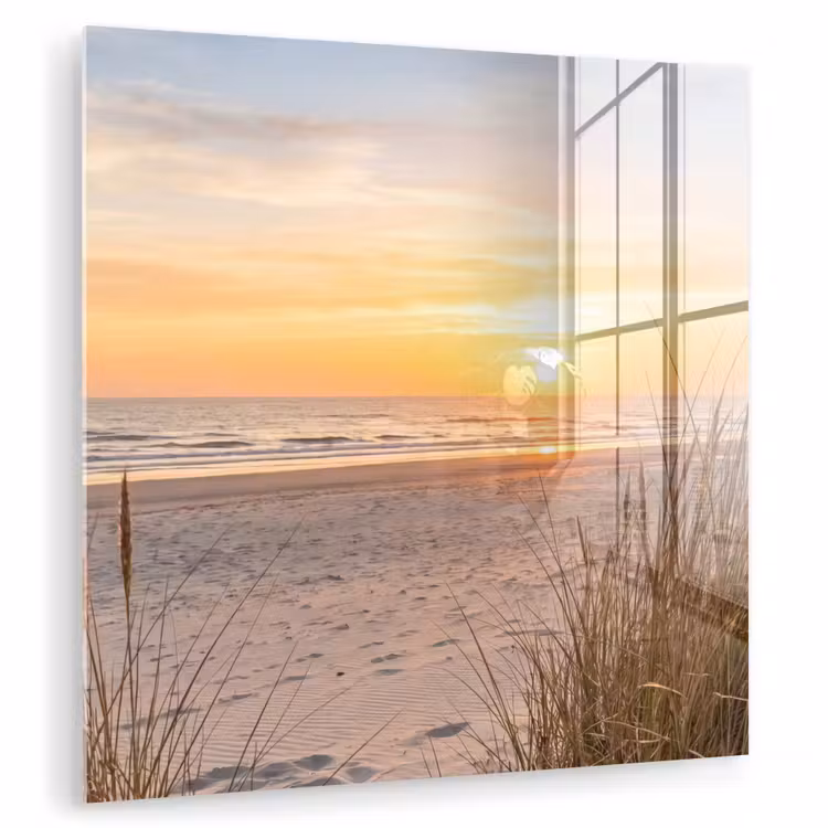 Zonsondergang - Duinen - Zee plexiglas 5mm klein -zzzproduct_nieuw