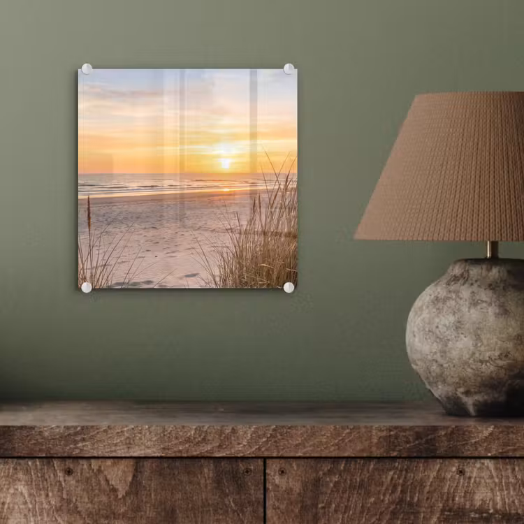Zonsondergang - Duinen - Zee plexiglas 5mm klein -sfeer3