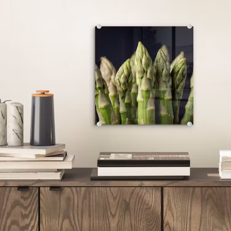 Asperges - Groen - Zwart plexiglas 5mm klein -sfeer1