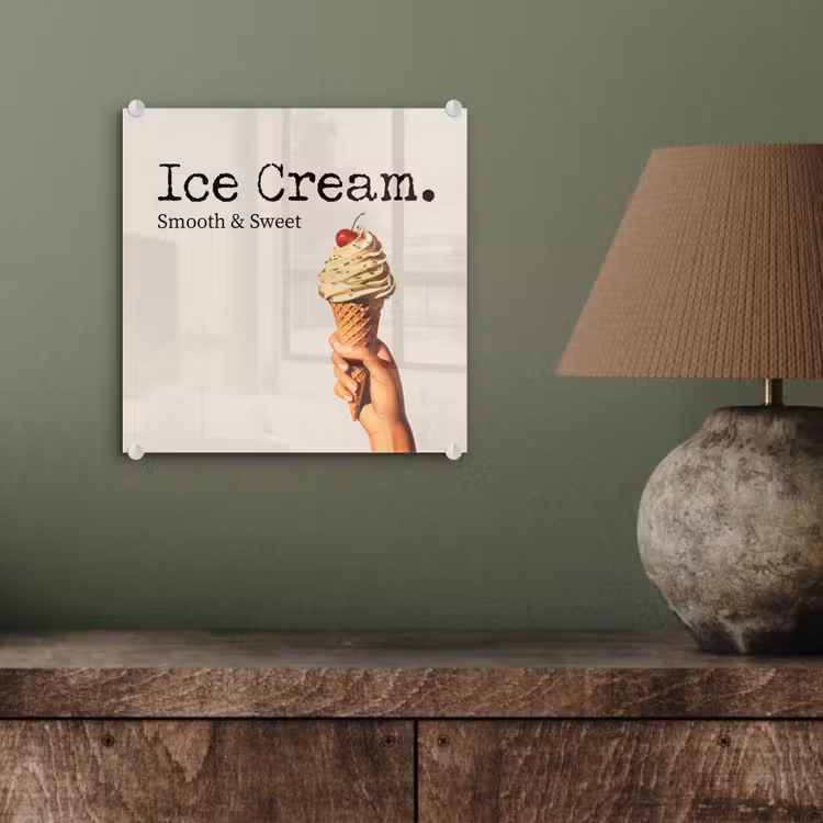 Ice cream - Softijs - Kleurrijk - Kers plexiglas 5mm klein -sfeer3